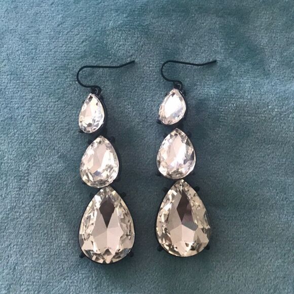 Dangly crystal earrings - Picture 1 of 2